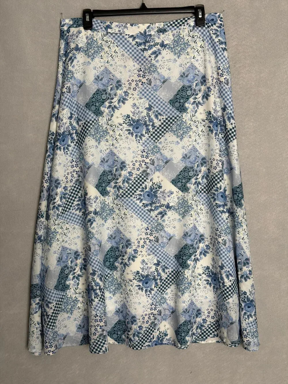 Reba Voile Skirt Twilight Prairie Floral A-line Midi Women's Size 16 NEW